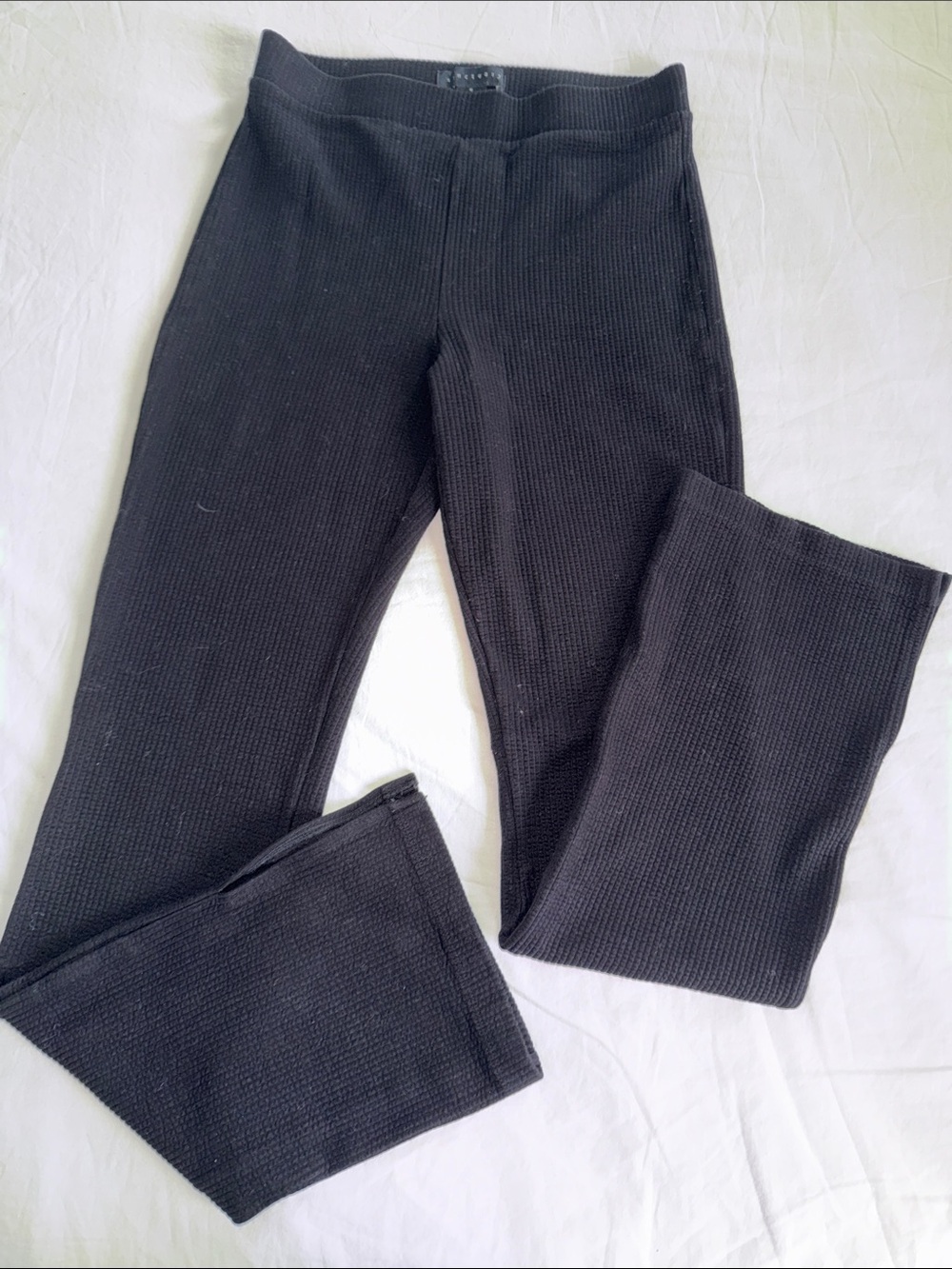 Sanctuary Black Ribbed Women's Knit Joggers